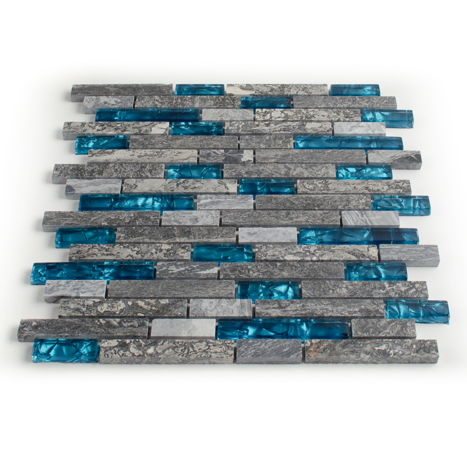 Glasmosaik Blau Natursteinmosaik Abigal Brick-BEN10210.2