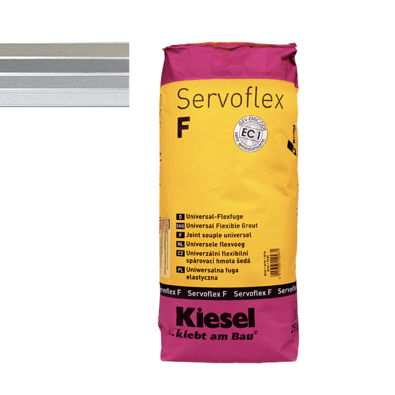 Fliesenfugen für Bodenfliesen Wandfliesen und Mosaikfliesen Servoflex F Universal-Flexfuge 20KG-BEN10017