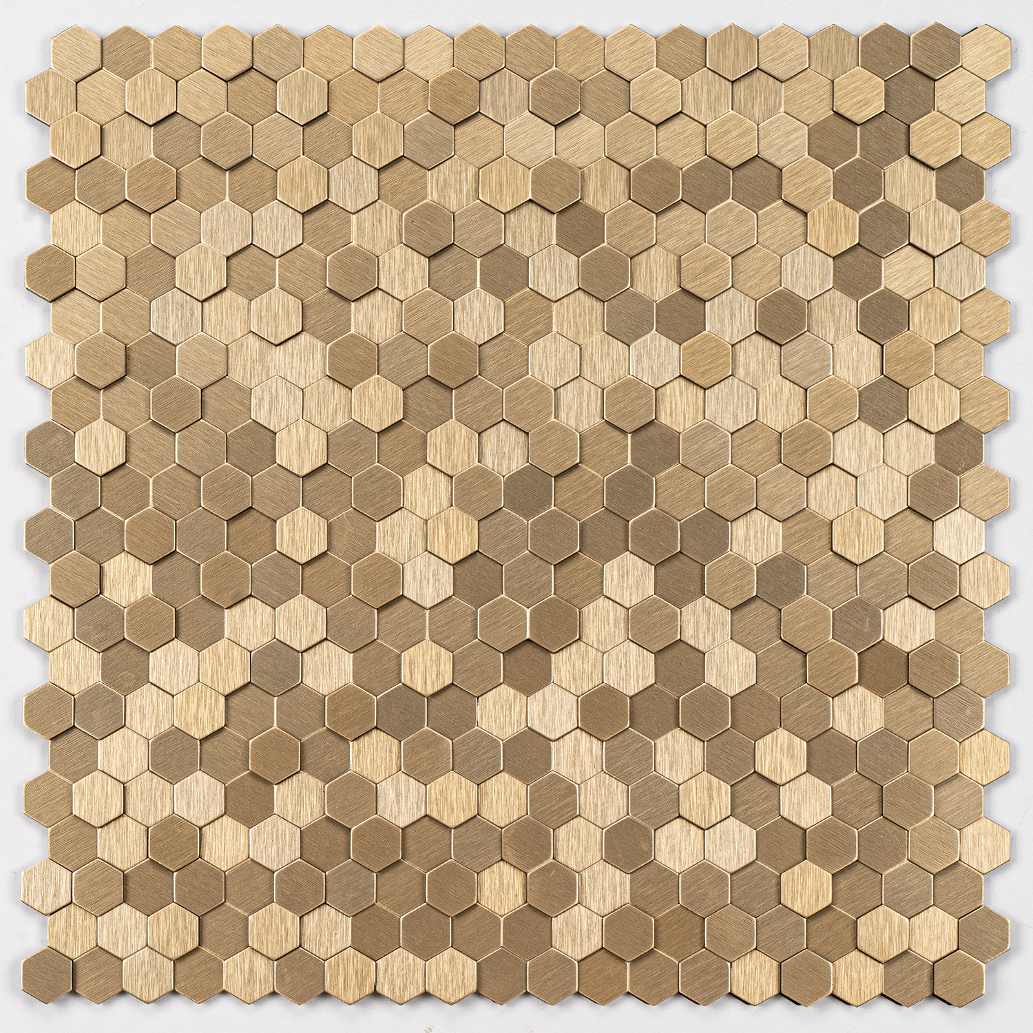 THO202604 Selbstklebendes Aluminium Mosaik Montpellier 3D Hexagon fugenlos