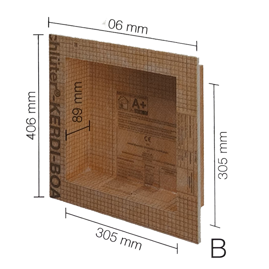 Wandnische Befliesbare-Wandnischen Duschablagen Ablagesystem Schlüter KERDI-BOARD-N-BEN10028.1