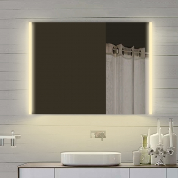 Design LED Kalt- / Warmlicht Badezimmerspiegel 80x70cm-BEN10346