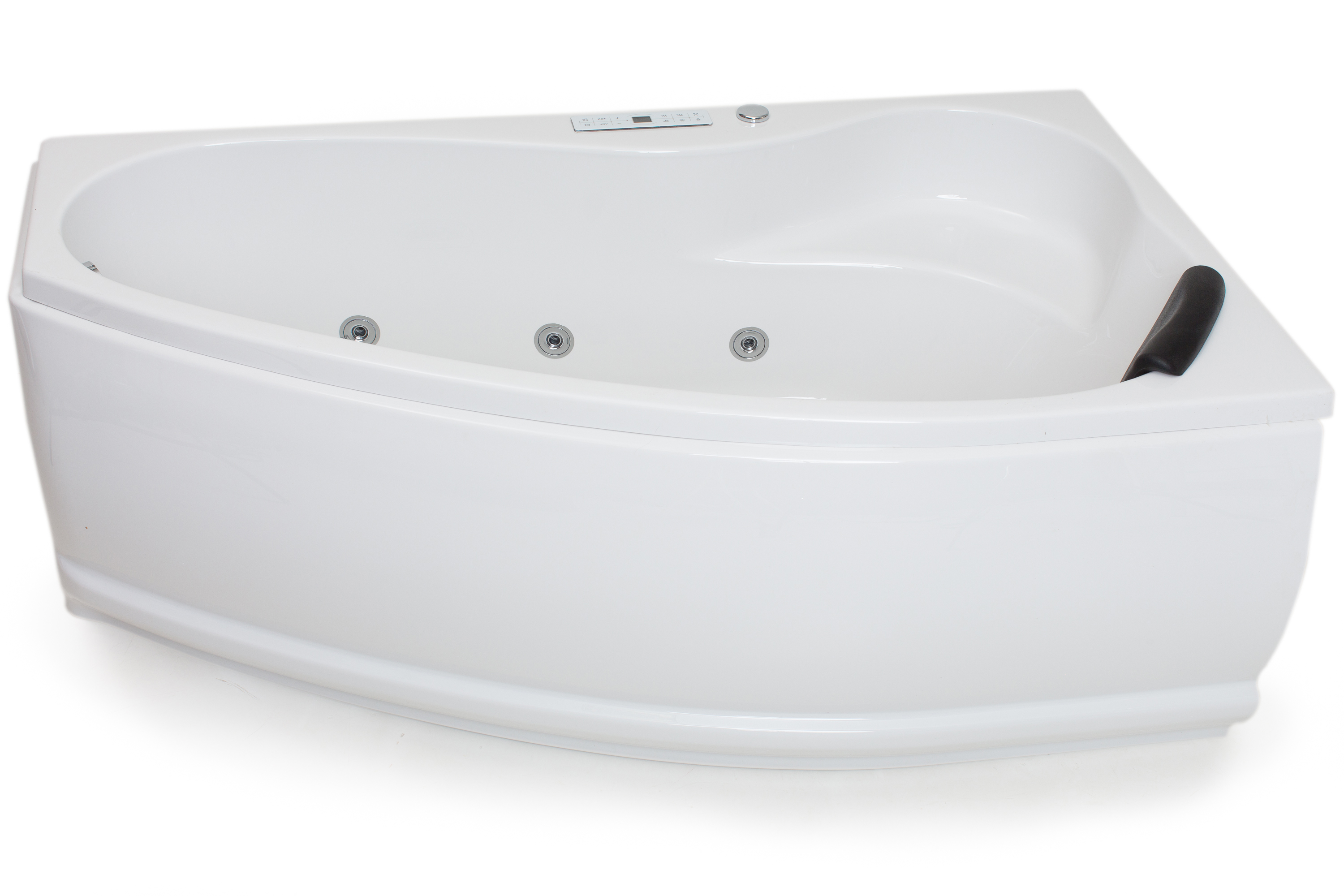 Badewannen Whirlpool mit 17 Massagedüsen Spa Bali Semarapura Rechts in weiss MADE IN GERMANY-BEN10155.3