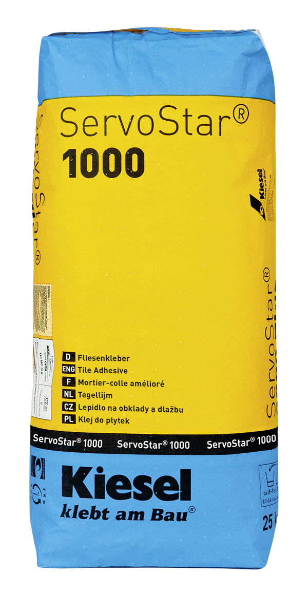 Fliesenkleber für Wandfliesen und Bodenfliesen von Kiesel Servostar 1000-BEN10011 Fliesenkleber für Wandfliesen und Bodenfliesen von Kiesel Servostar 1000-BEN10011