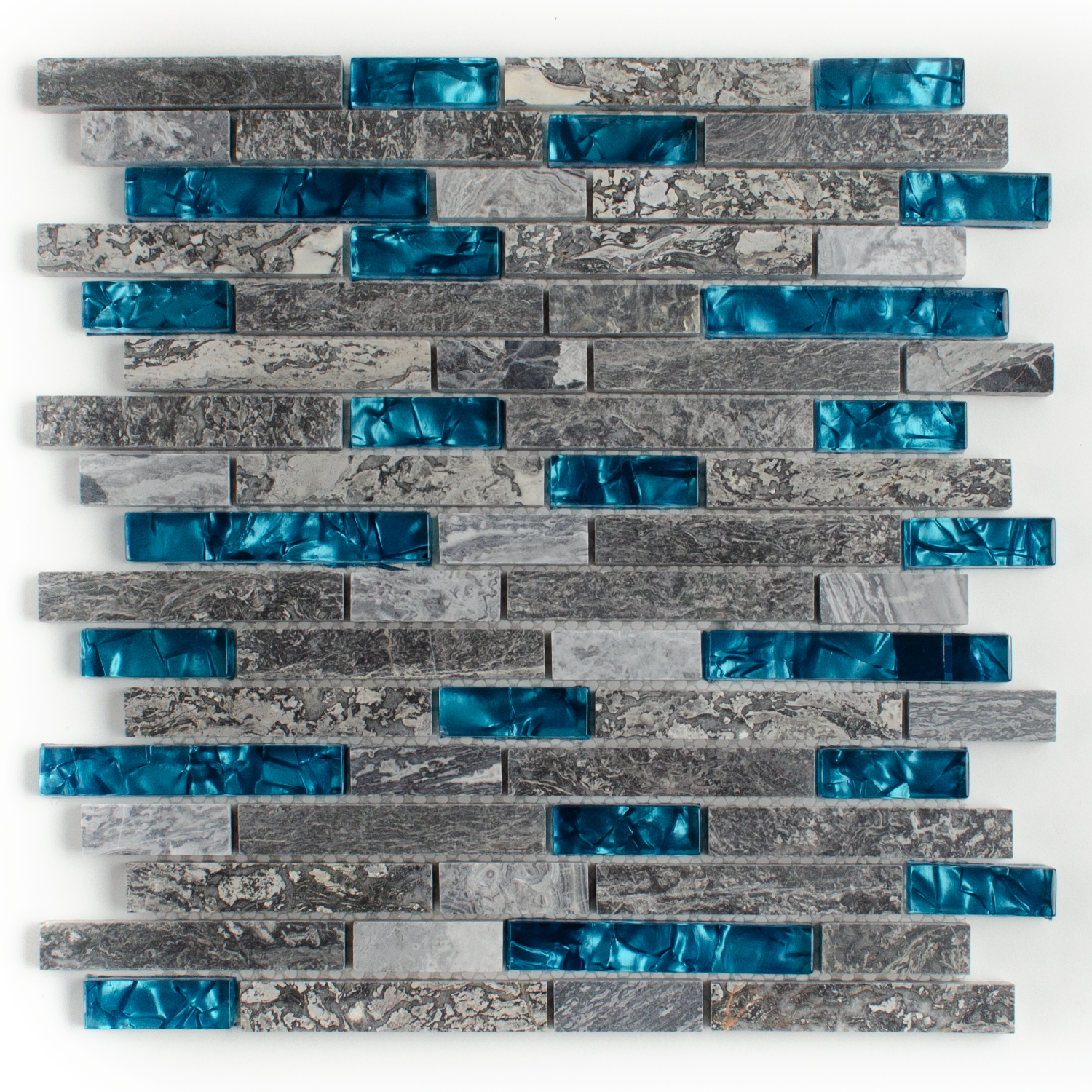 Glasmosaik Blau Natursteinmosaik Abigal Brick-BEN10210.2