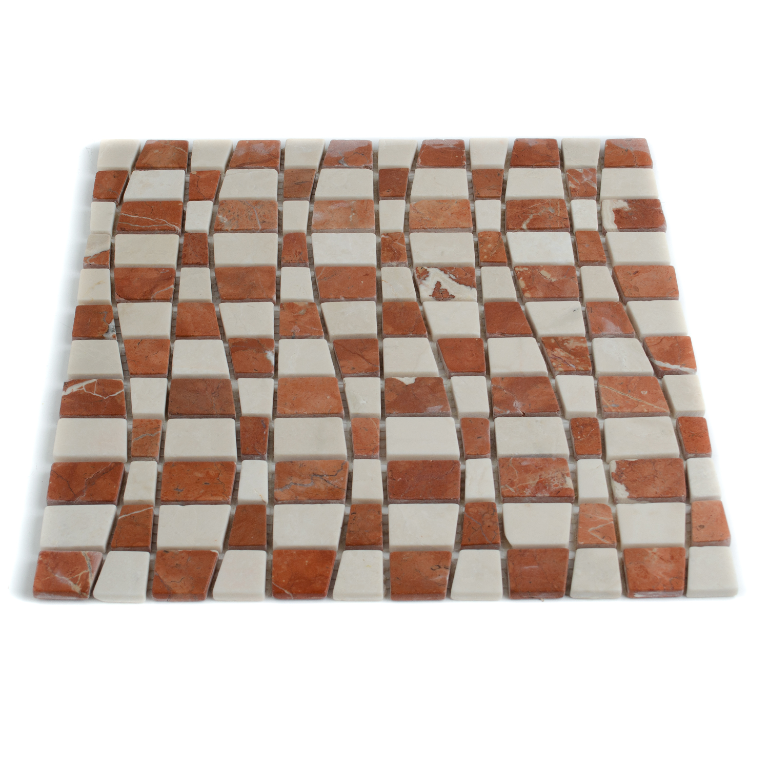 Natursteinmosaik Marmormosaik Welle Crema Cotto Noomi-BEN10282 Natursteinmosaik Marmormosaik Welle Crema Cotto Noomi-BEN10282